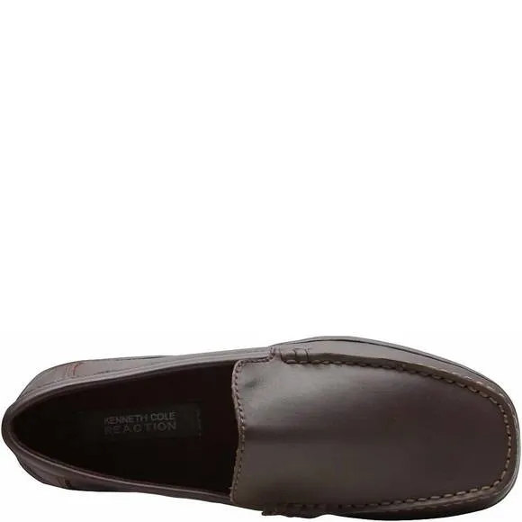 NEW KENNETH COLE boys cole driving loafer in dark brown