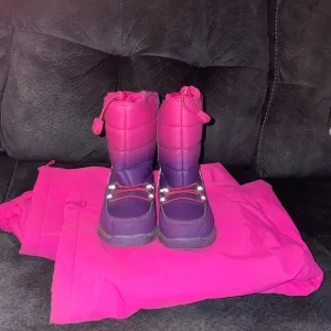 New Lands End (11) winter boots / Like new Lands End snow pants size 7