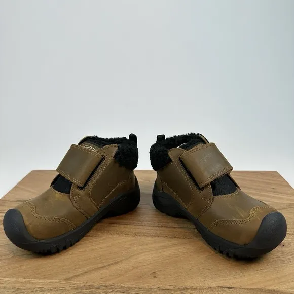 New Little Kids Keen Kootenay IV Brown Winter Snow Lined Ankle Boots Size 8 C