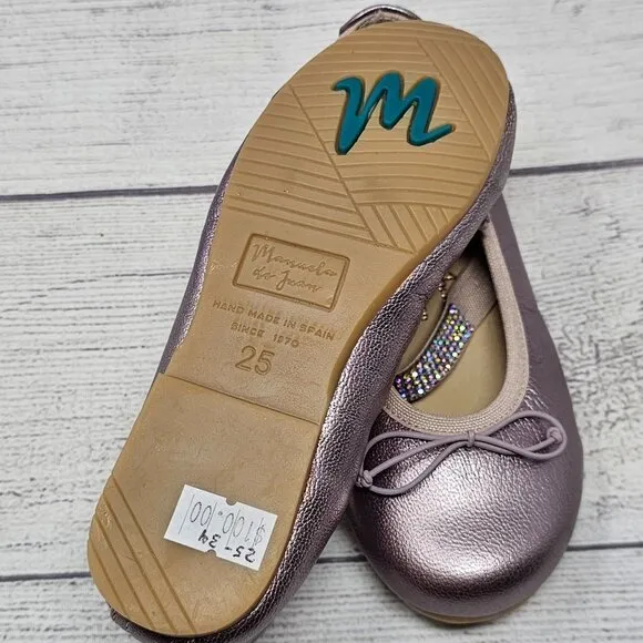 New!!! Mannela de Juan Ballet Flats‎  Size US 9/EU 25