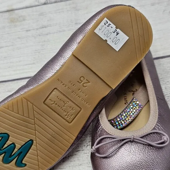 New!!! Mannela de Juan Ballet Flats‎  Size US 9/EU 25