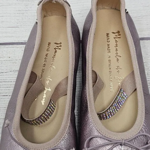 New!!! Mannela de Juan Ballet Flats‎  Size US 9/EU 25