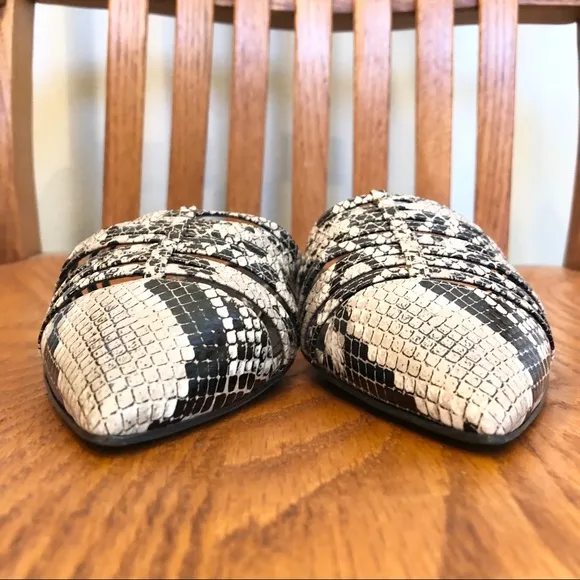 NEW Marc Fisher Cage, Faux Strappy, Snakeskin Sa…