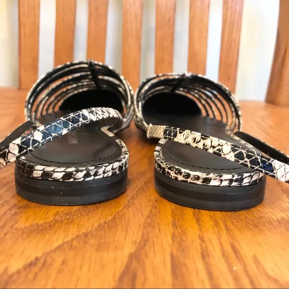 NEW Marc Fisher Cage, Faux Strappy, Snakeskin Sa…