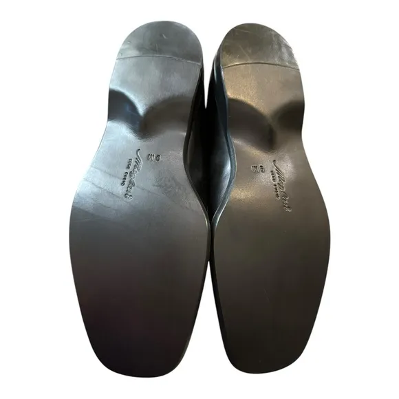 New Mezlan Poretta Men's Black Leather Slip-on Tassel Loafers Dress Shoes 9  9M