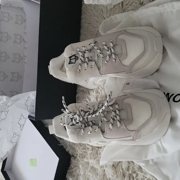 New Naked Wolfe Track White Sneakers