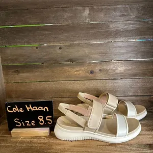 New‎ NIB Womens Cole Haan Zerogrand Meritt Leather Strappy Sandals Size 8.5 B