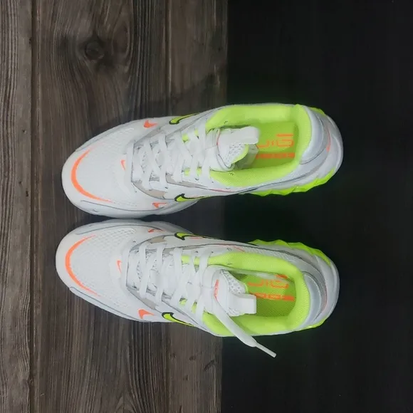 New Nike Zoom Air Fire White Neon Chunky Sneakers