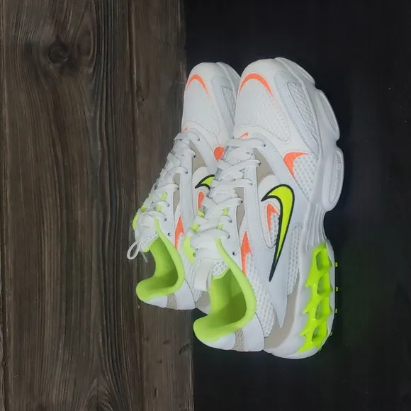 New Nike Zoom Air Fire White Neon Chunky Sneakers