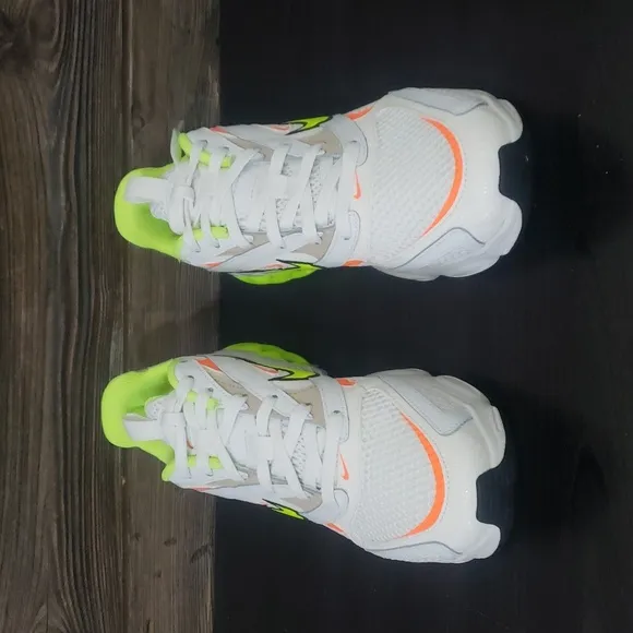 New Nike Zoom Air Fire White Neon Chunky Sneakers