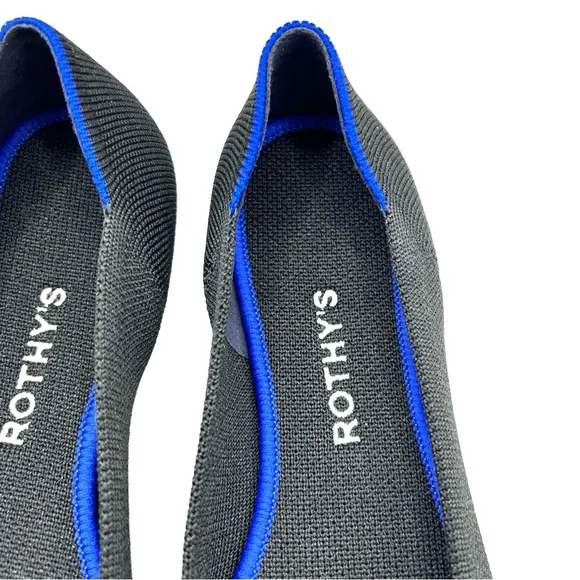 New Rothy’s The Flat Ballet Flats Round Toe Black Size 8