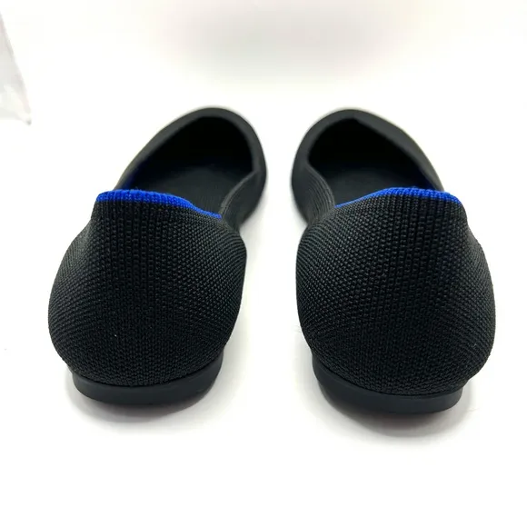 New Rothy’s The Flat Ballet Flats Round Toe Black Size 8