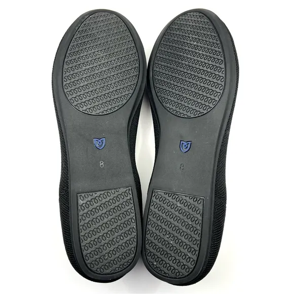New Rothy’s The Flat Ballet Flats Round Toe Black Size 8