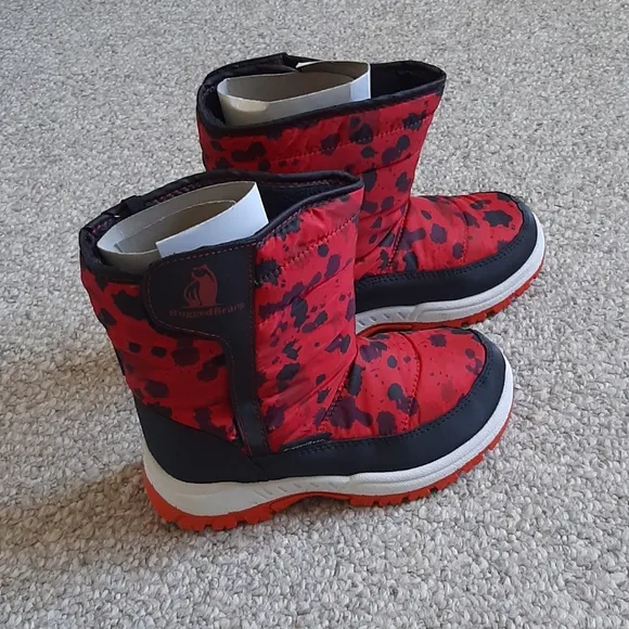 New Rugged Bear Camo Print Snow Boots.