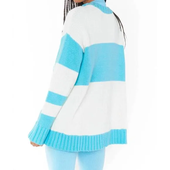 NEW SHOW ME YOUR MUMU ski in sweater in powder blue