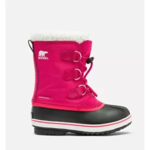 NEW! Sorel Youth Yoot Pac Nylon Waterproof Boot Bright Rose Pink Big Kid Size 6