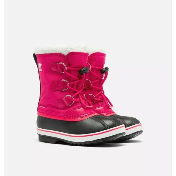 NEW Sorel YOUTH Yoot Pac TP Waterproof Boots Youth Girls Size 7 Rose Pink