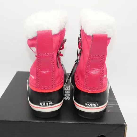 NEW Sorel YOUTH Yoot Pac TP Waterproof Boots Youth Girls Size 7 Rose Pink