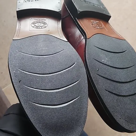 NEW! STANLEY BLACKER Men's Made In Italy Slip On Leather Tassel Loafer Shoe 13M.