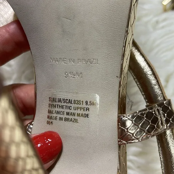 NEW Steve Madden Gold Snake Strappy Women's Sandals