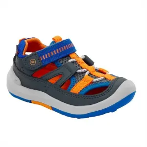NEW STRIDE RITE kids wade sandal in grey multi