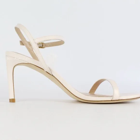 New Stuart Weitzman Kassidy Leather Heeled Sandals | Chic &amp; Timeless