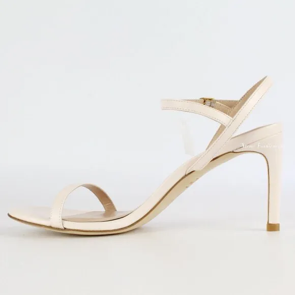 New Stuart Weitzman Kassidy Leather Heeled Sandals | Chic &amp; Timeless