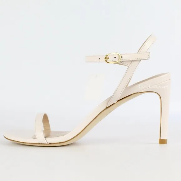 New Stuart Weitzman Kassidy Leather Heeled Sandals | Chic &amp; Timeless