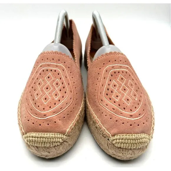 New UGG Australia Heidi Suede Slip On Platform Espadrilles SIZE 10 Jute Travel