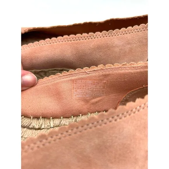 New UGG Australia Heidi Suede Slip On Platform Espadrilles SIZE 10 Jute Travel