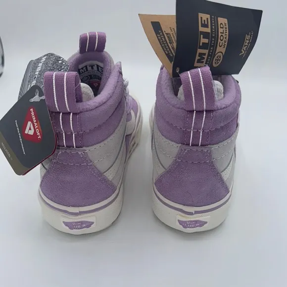 NEW Vans Purple and White High-Top Sneakers