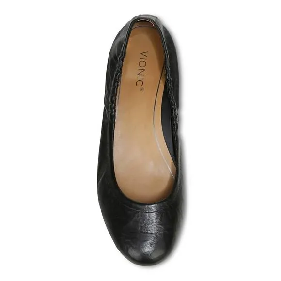 NEW VIONIC women's alexa dress flat shoe in black