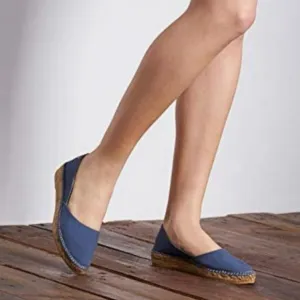 NEW Viscata Barcelona Rascassa Espadrille Flats Blue SZ 38 Shoes