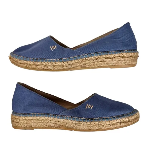 NEW Viscata Barcelona Rascassa Espadrille Flats Blue SZ 38 Shoes