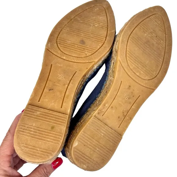 NEW Viscata Barcelona Rascassa Espadrille Flats Blue SZ 38 Shoes