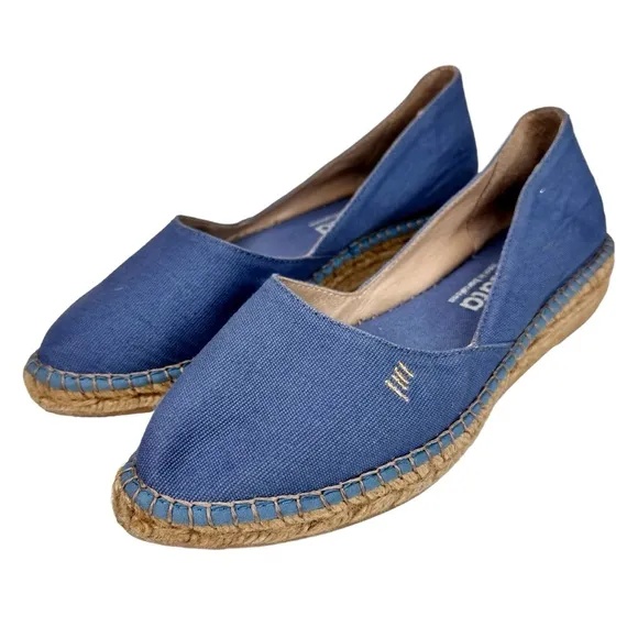 NEW Viscata Barcelona Rascassa Espadrille Flats Blue SZ 38 Shoes