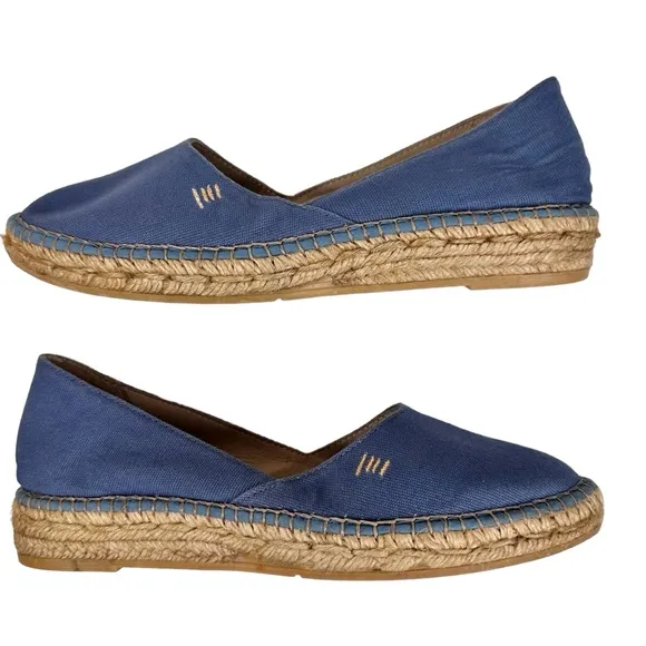 NEW Viscata Barcelona Rascassa Espadrille Flats Blue SZ 38 Shoes