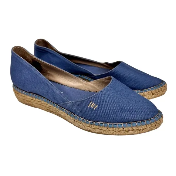 NEW Viscata Barcelona Rascassa Espadrille Flats Blue SZ 38 Shoes