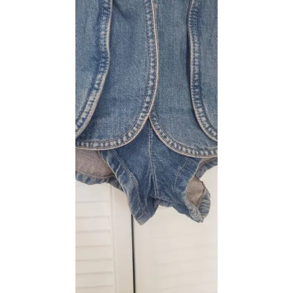 NEW WE THE FREE PRINCE STREET DENIM SHORTS SZ 28