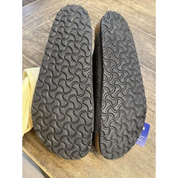 New w/o Box Birkenstock Arizona Velvet Grey Soft Footbed Regular Size 46 13/13.5