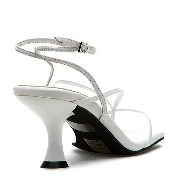 New w/o Box Jeffrey Campbell Fluxx Genuine Leather Kitten Heel Dress Sandals 9.5