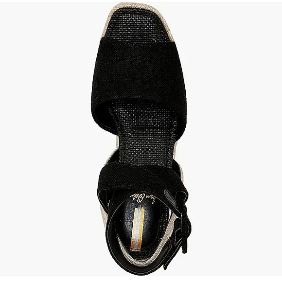 New w/o Box Sam Edelman Vada Espadrille Crossover Straps Wedge Sandals Size 7