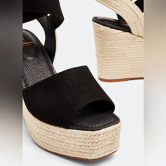 New w/o Box Sam Edelman Vada Espadrille Crossover Straps Wedge Sandals Size 7