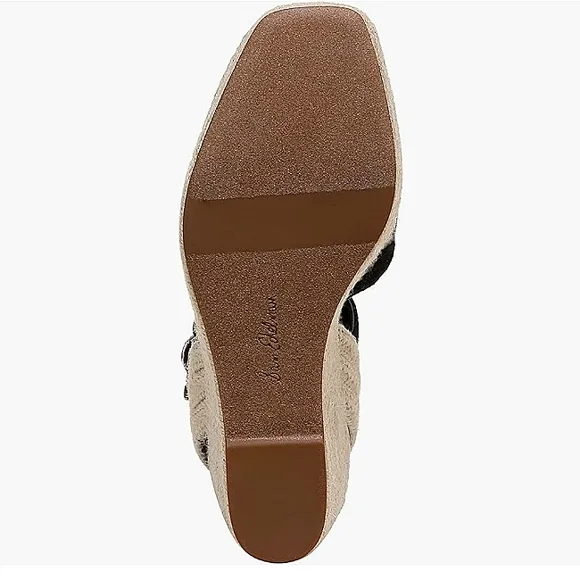 New w/o Box Sam Edelman Vada Espadrille Crossover Straps Wedge Sandals Size 7