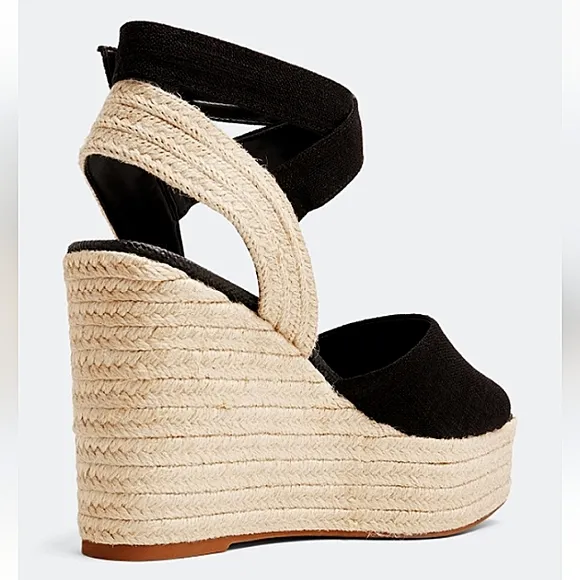 New w/o Box Sam Edelman Vada Espadrille Crossover Straps Wedge Sandals Size 7
