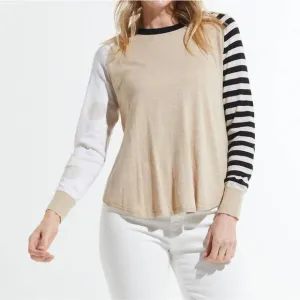 NEW ZAKET &amp; PLOVER spots and stripes sweater in crema