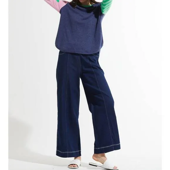 NEW ZAKET &amp; PLOVER spots and stripes sweater in denim