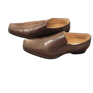 NEW🌟Steve Madden P-Trace Men's Brown Leather Dress Slip-On/Loafers Shoes Sz 12