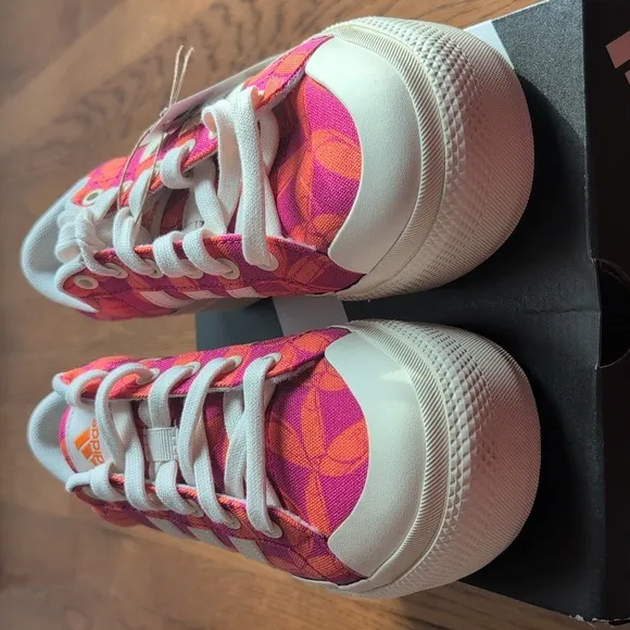 NIB FARM Rio Bravada 2.0 Platform Sneaker Adidas Collab Women's Size 6 Tucan