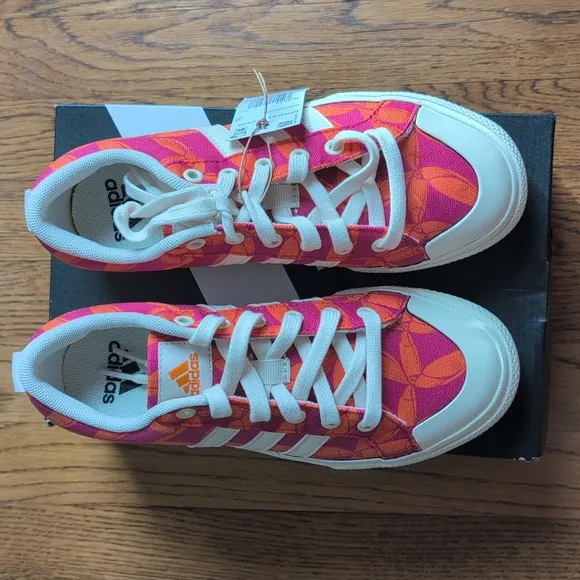NIB FARM Rio Bravada 2.0 Platform Sneaker Adidas Collab Women's Size 6 Tucan